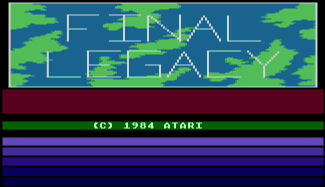Final Legacy (1982) (Atari) Screenshot